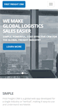 Mobile Screenshot of firstfreight.com